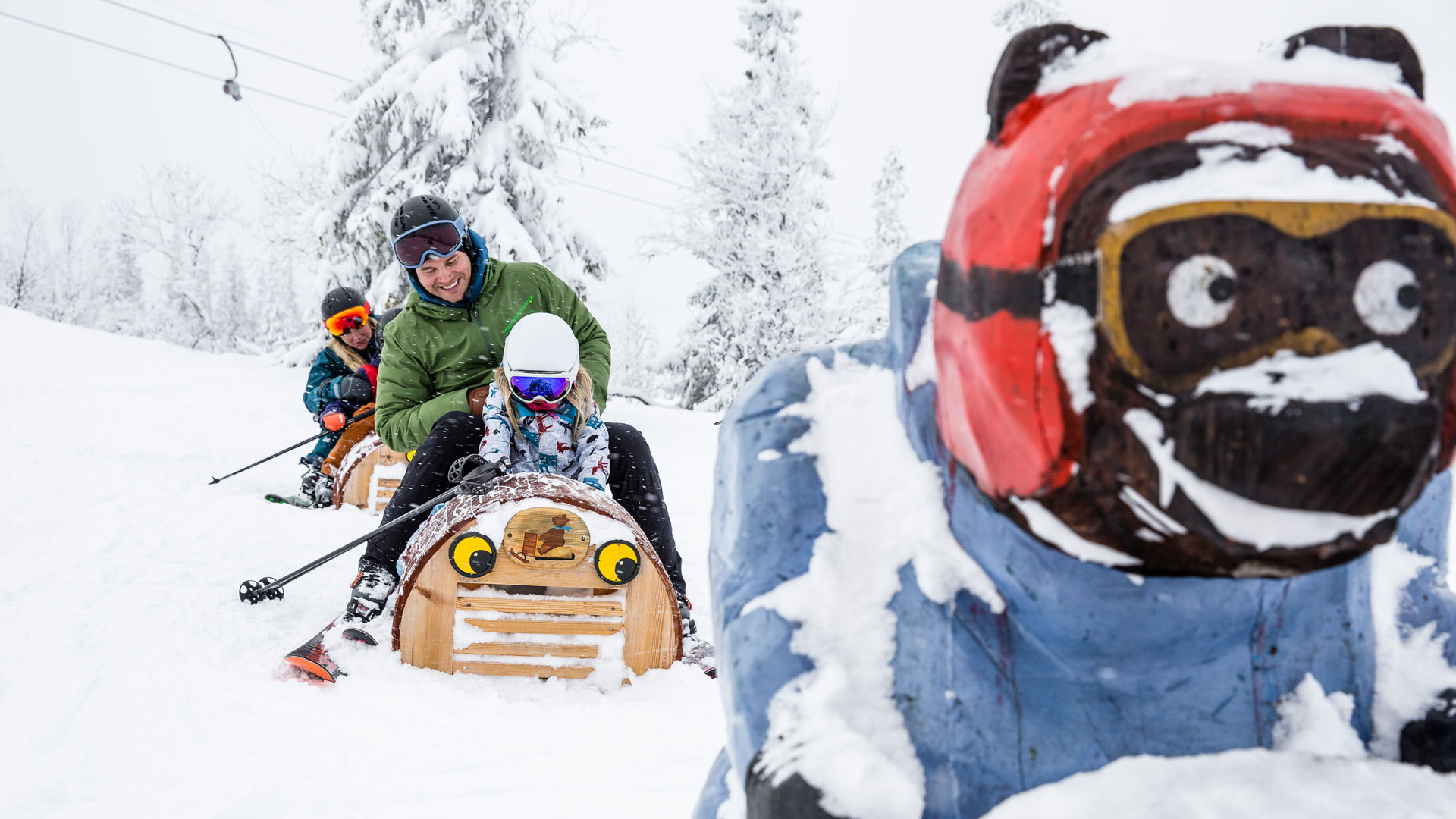 Skoj med familjen i Björnen