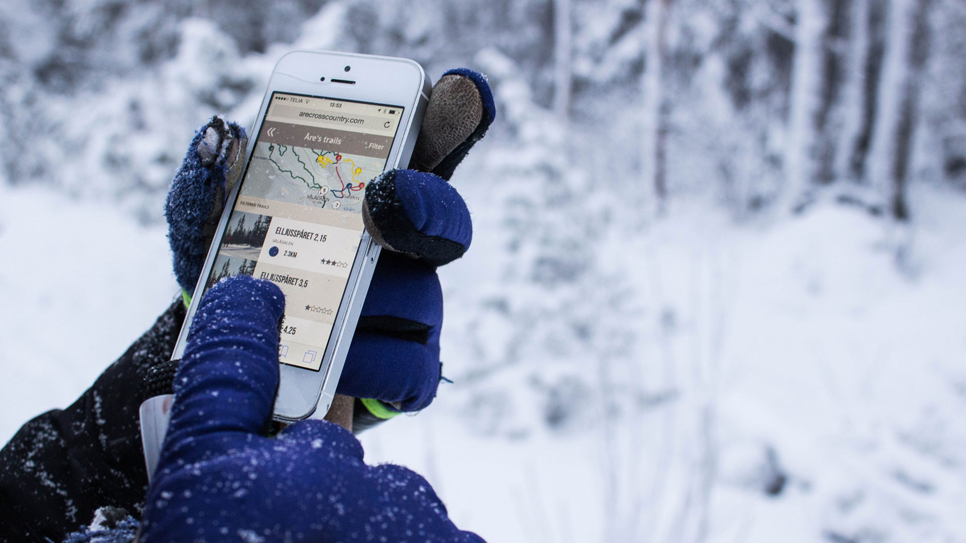 Åre Trails - digital ledguide för längdspår.