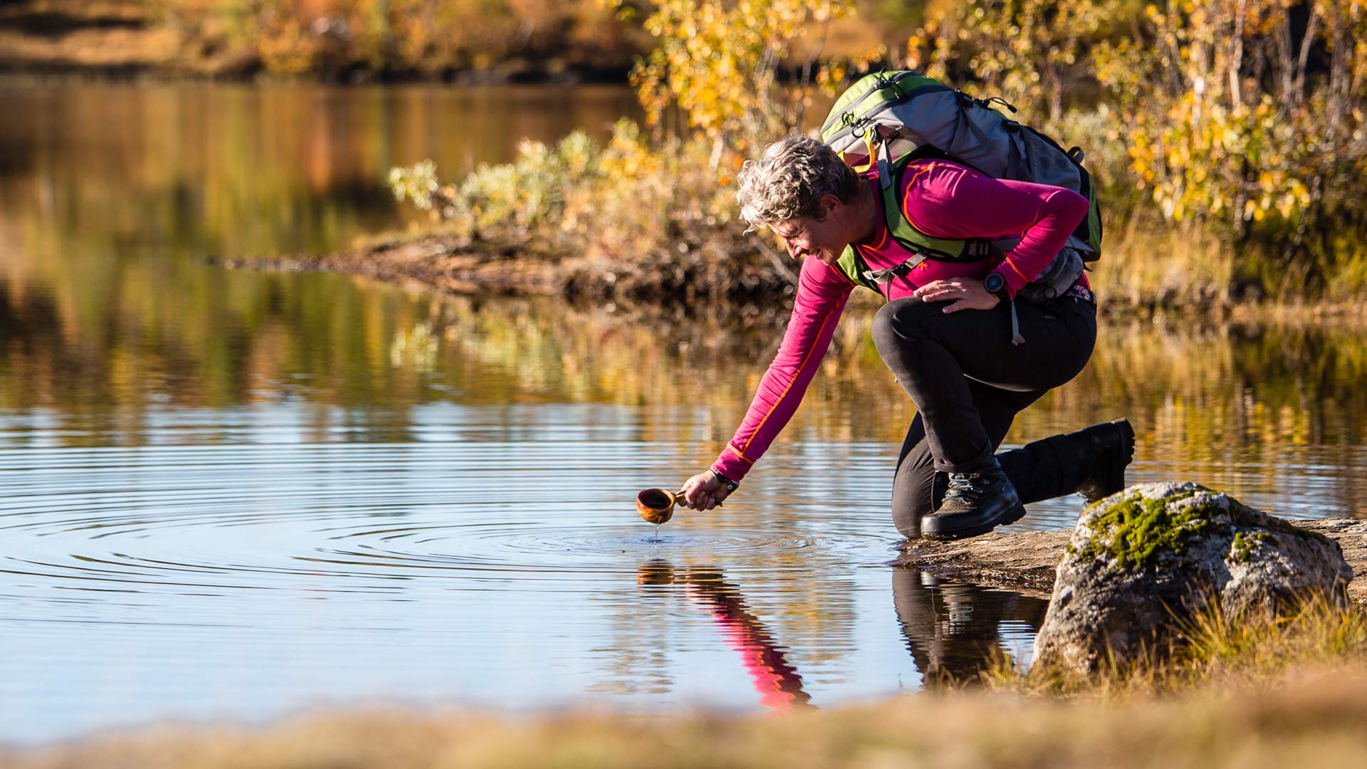Vandra i Åre - hämta dryck från fjällets goda vatten