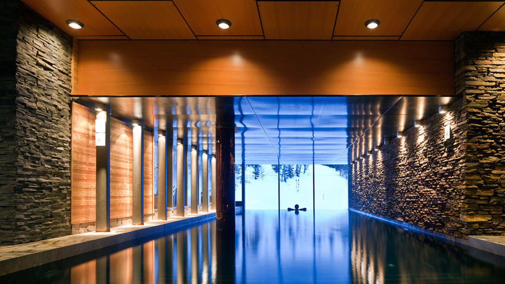 Pool på spa på Copperhill i Åre.