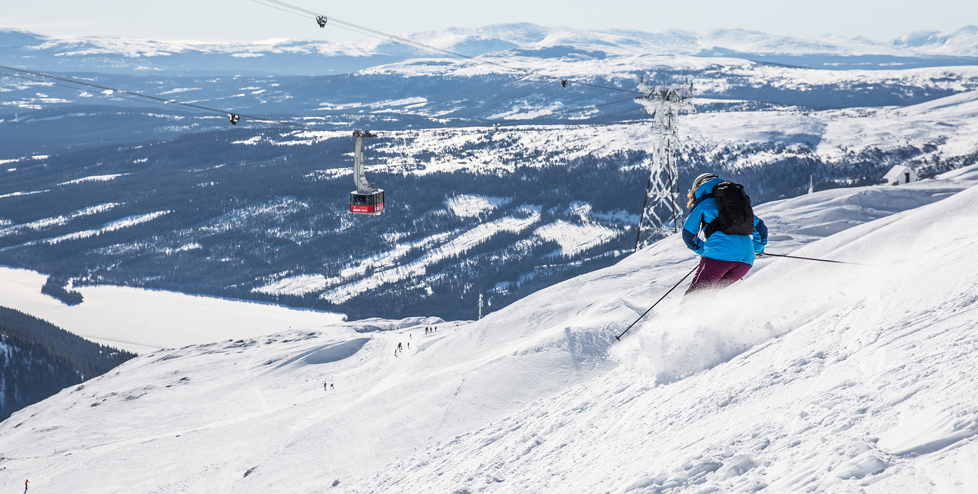 Åka skidor i Åre i mars