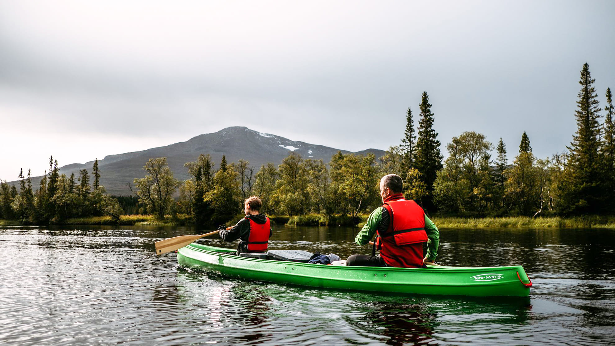 Canoe on water