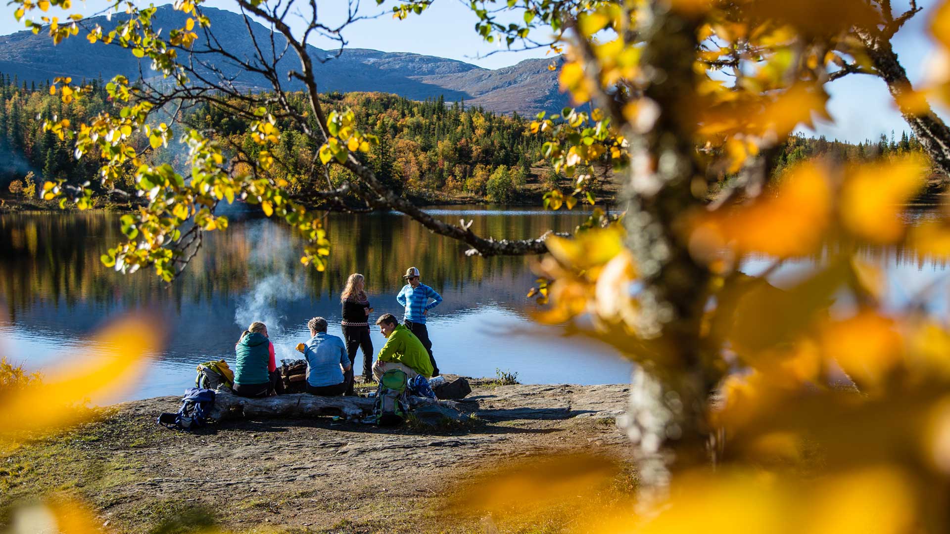 Outdoor conference at Byxtjärn.