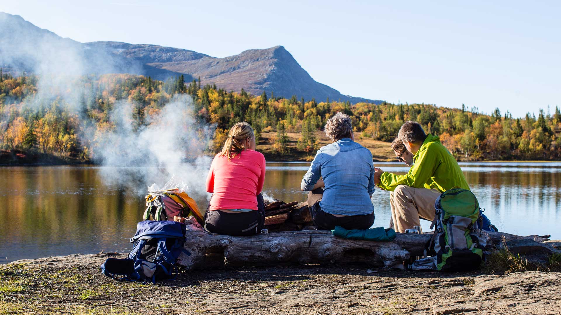 Lägereld vid Byxtjärn