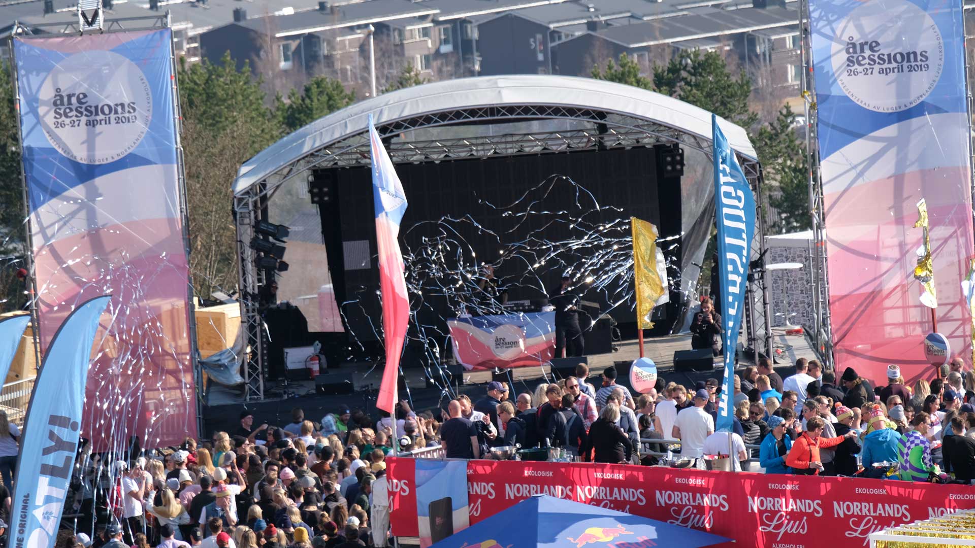Big stage at Timmerstugan in Åre