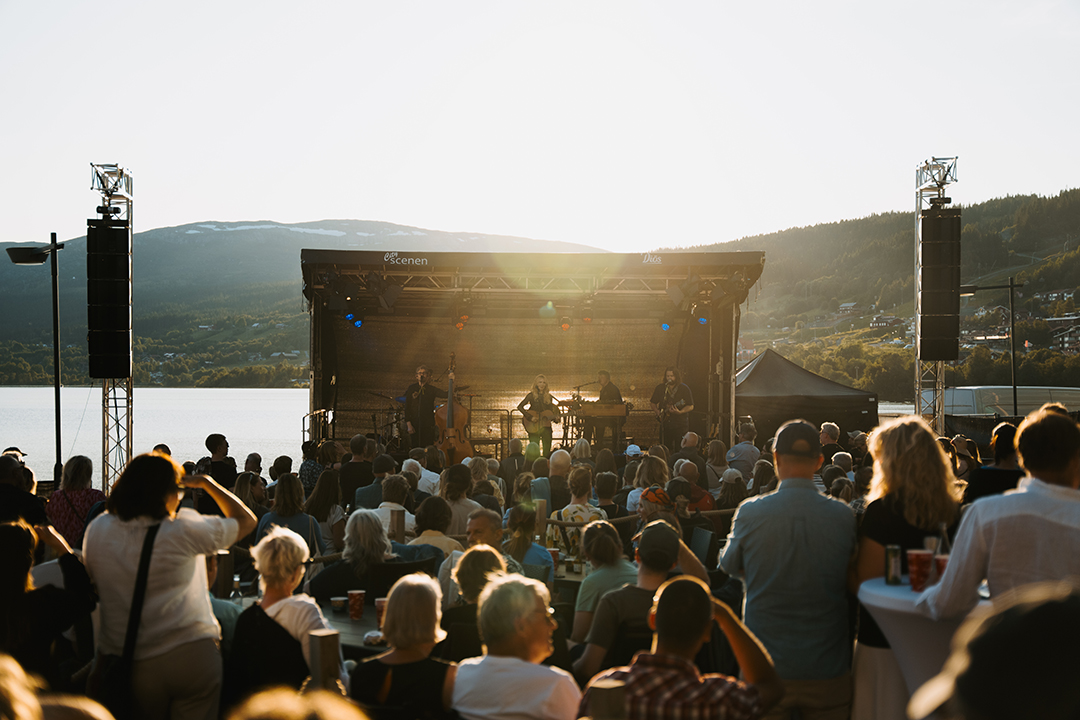 Music night by Åresjön in summer