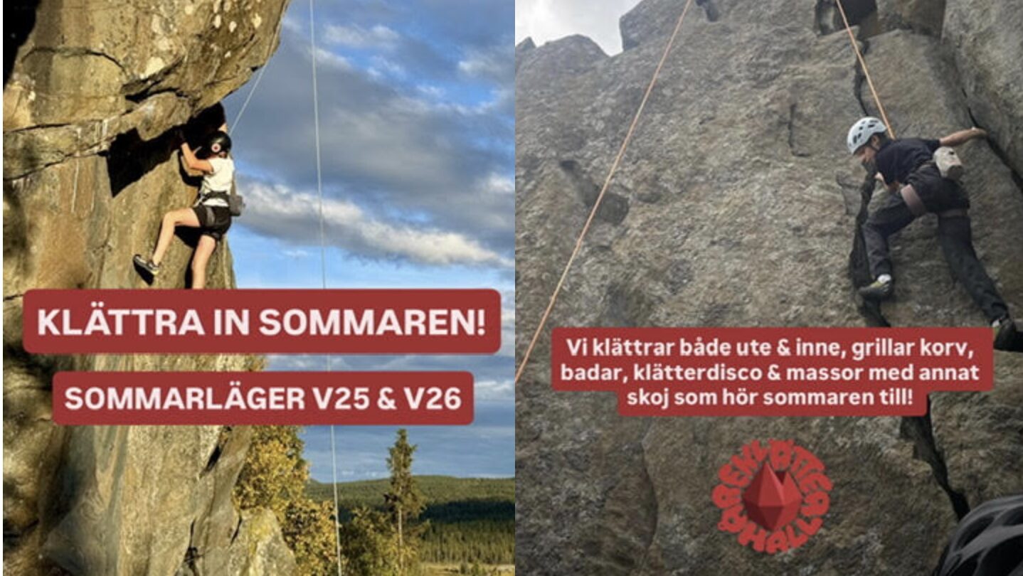Sommarläger med Åre Klätterhall